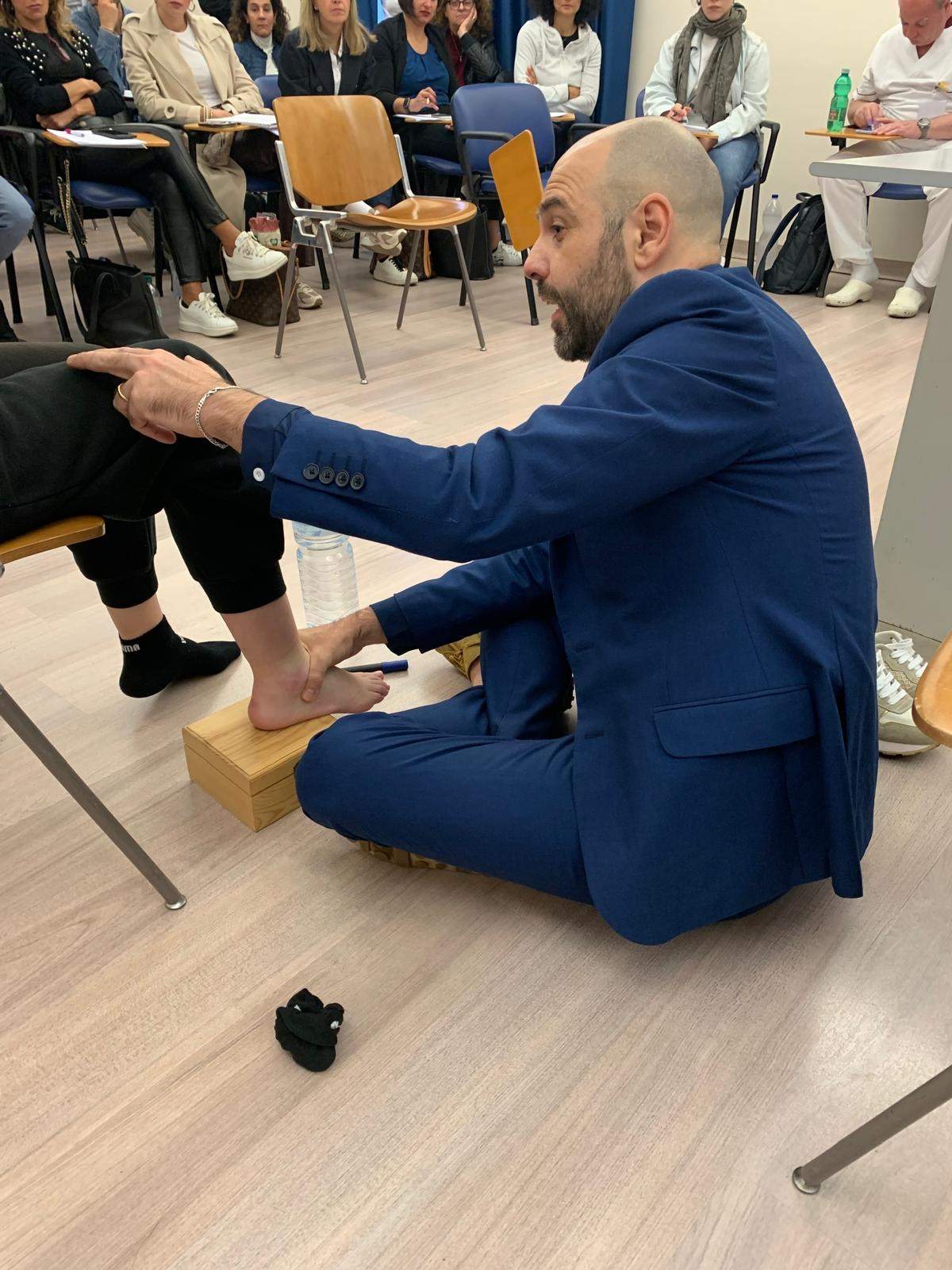 Sessione pratica con paziente